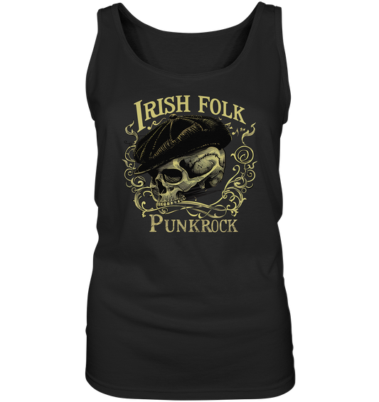 Irish Folk Punkrock "Flatcap-Skull I" - Ladies Tank-Top