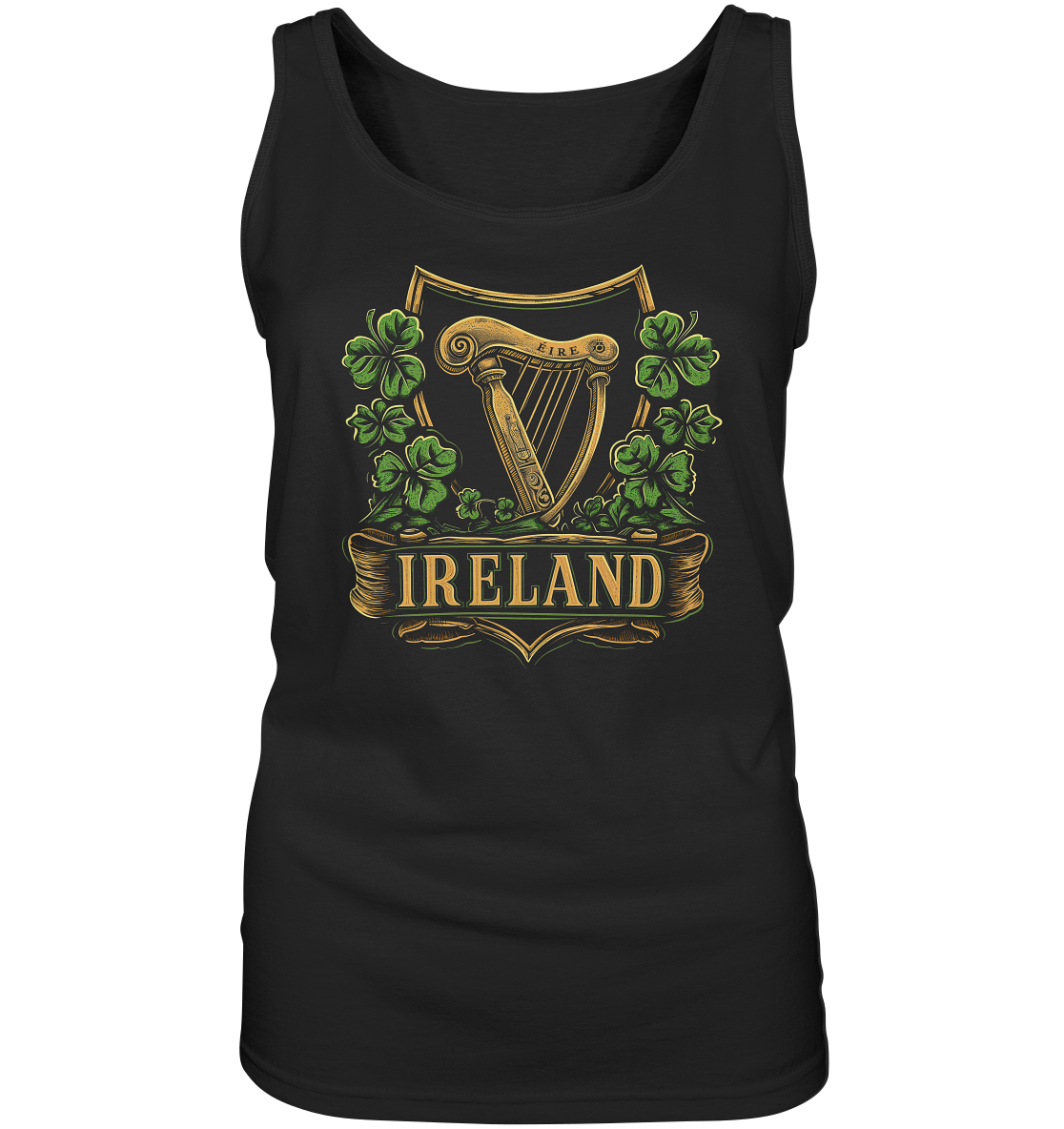 Ireland "Éire / Harp / Shamrock" - Ladies Tank-Top