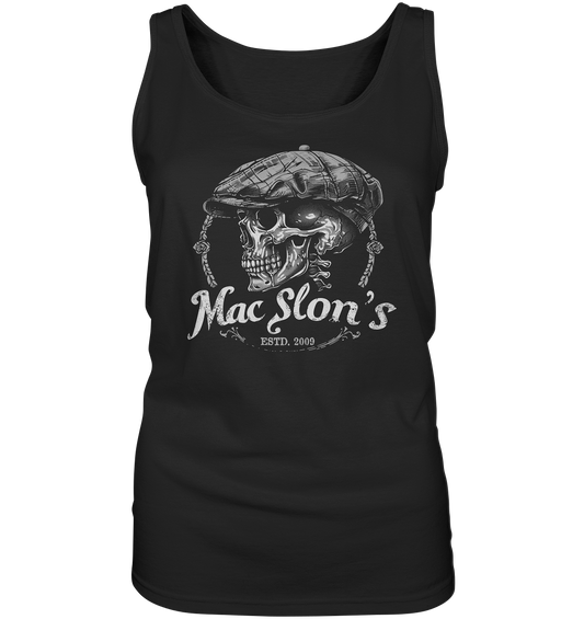 MacSlon's "Estd. 2009 / Flatcap-Skull VII" - Ladies Tank-Top