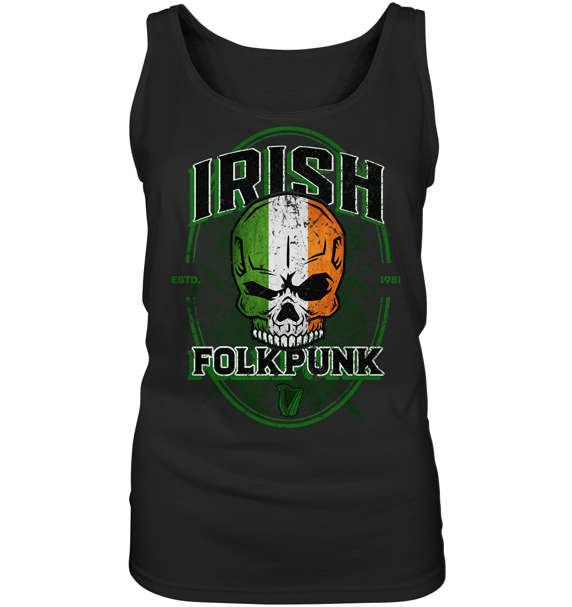 Irish Folkpunk "Skull" - Ladies Tank-Top