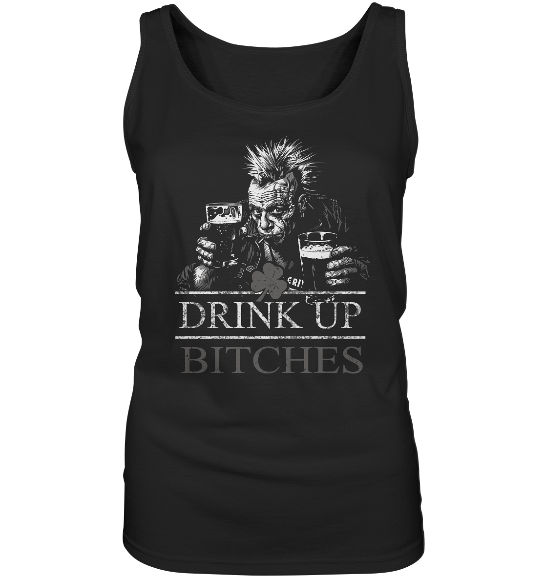 Drink Up Bitches "Punk I" - Ladies Tank-Top