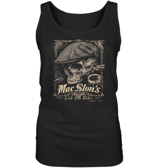 MacSlon's Irish Pub Radio "Estd. 2009 / Flatcap-Skull III" - Ladies Tank-Top