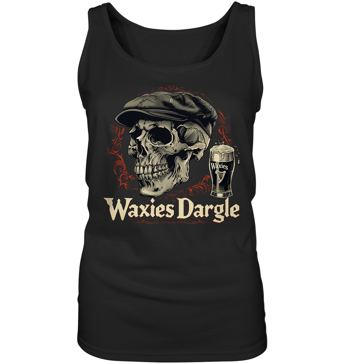 Waxies Dargle "Flatcap / Skull I"  - Ladies Tank-Top