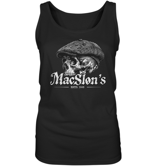 MacSlon's "Estd. 2009 / Flatcap-Skull IX" - Ladies Tank-Top