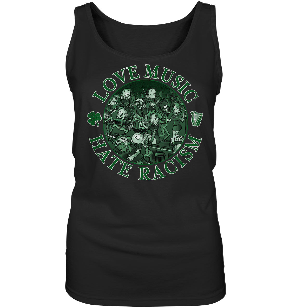 Love Music - Hate Racism "Irish Pub" - Ladies Tank-Top