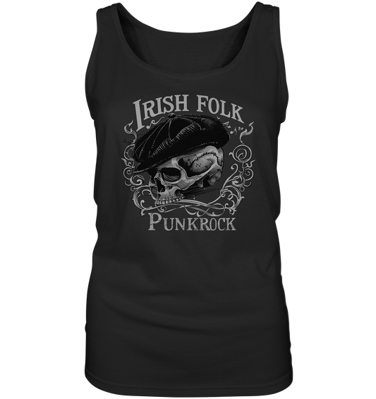 Irish Folk Punkrock "Flatcap-Skull II" - Ladies Tank-Top