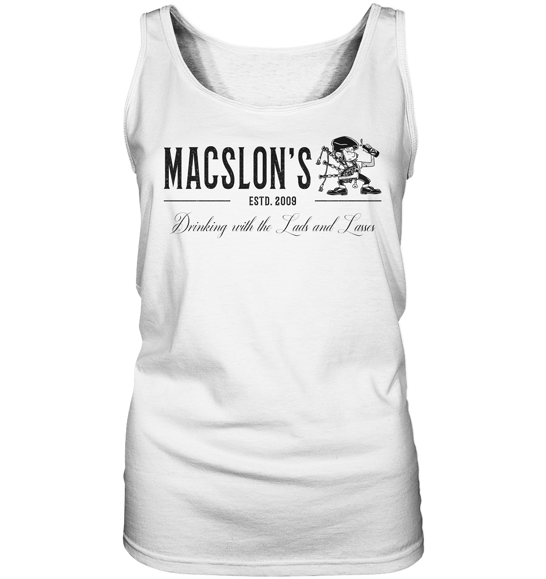 MacSlon's "Drinking With The Lads & Lasses" - Ladies Tank-Top