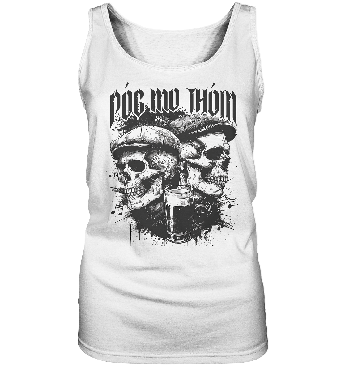 Póg Mo Thóin Streetwear "Two Skulls I" - Ladies Tank-Top