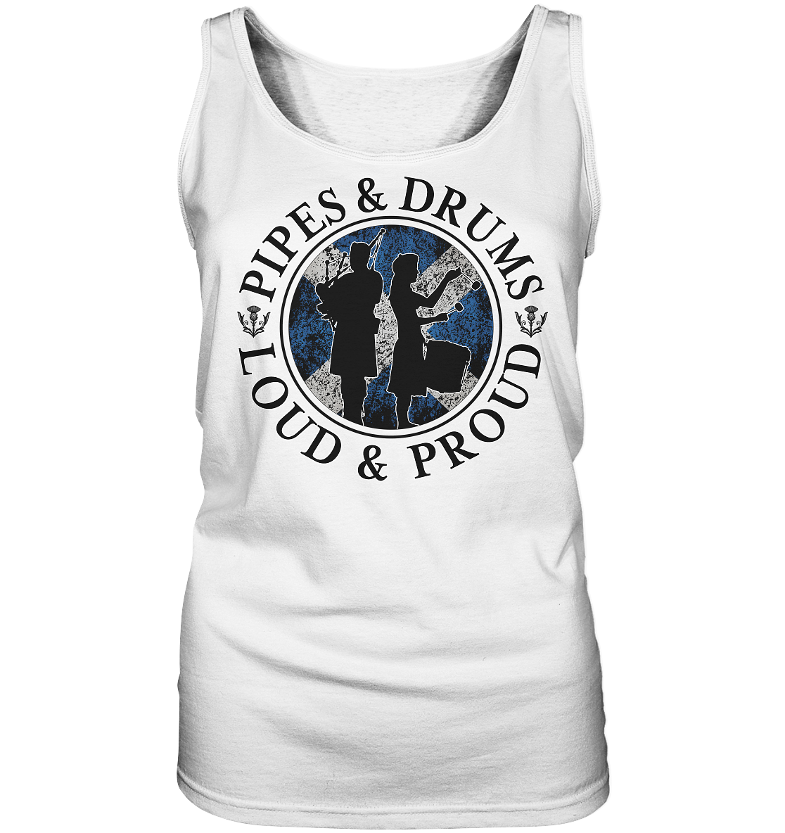 Pipes & Drums "Loud & Proud" - Ladies Tank-Top