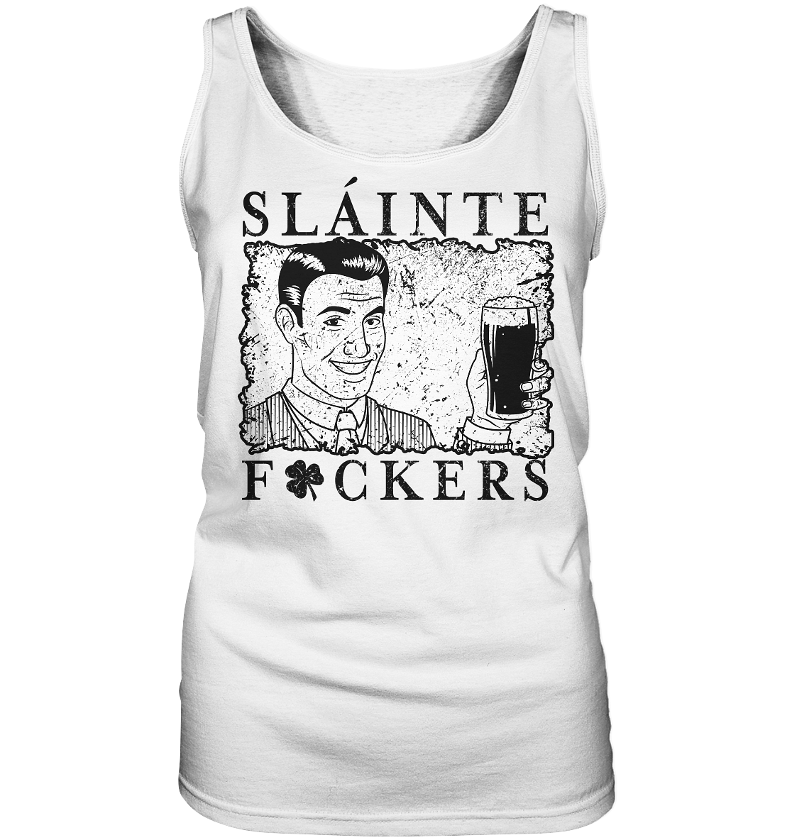 Sláinte "F*ckers" *Shamrock* - Ladies Tank-Top