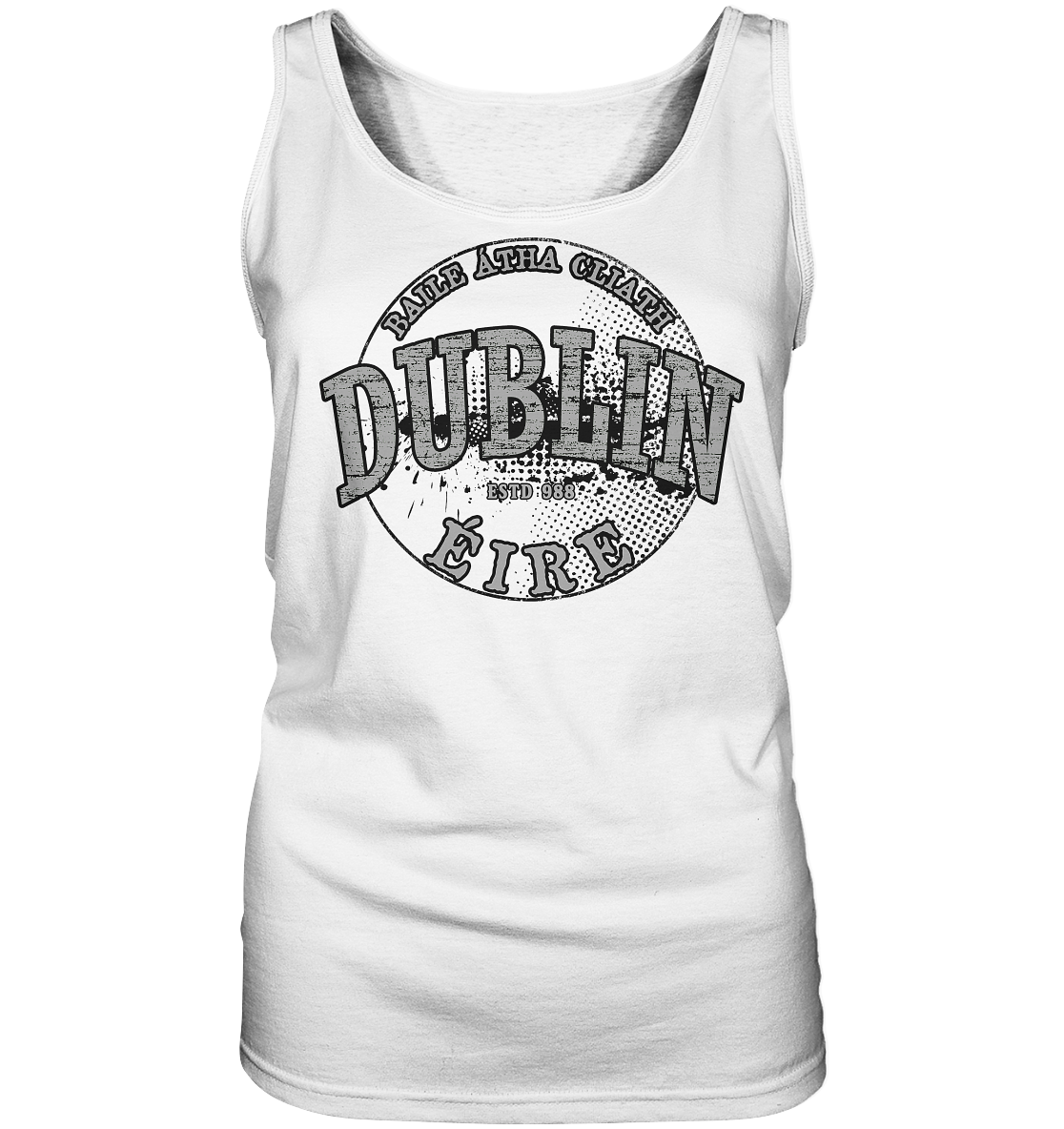 Dublin "Estd 988 / Baile Átha Cliath / Éire"  - Ladies Tank-Top