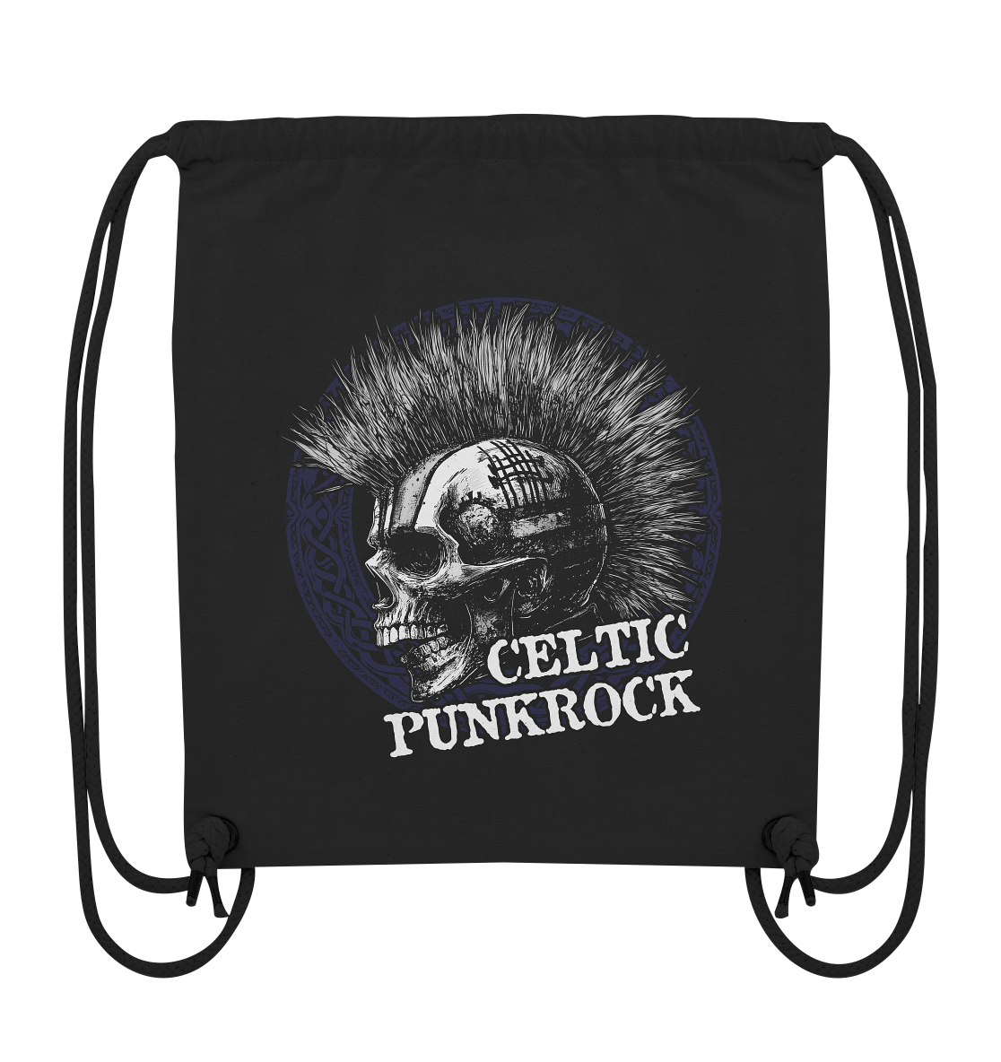 Celtic Punkrock "Mohawk / Skull I" - Organic Gym-Bag