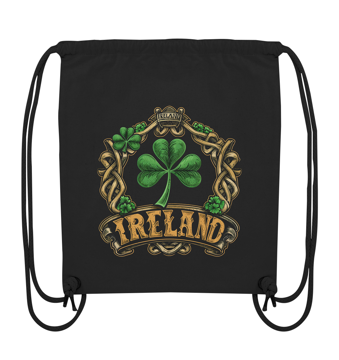 Ireland "Shamrock / Crest III" - Organic Gym-Bag