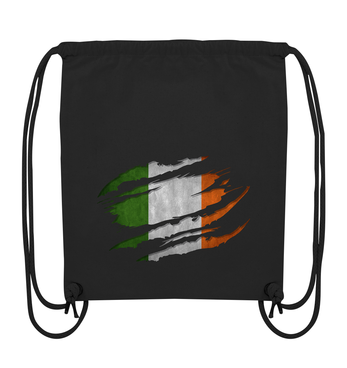 Ireland "Flag Scratch" - Organic Gym-Bag