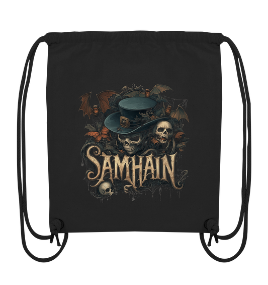 Samhain "Bats & Skulls I" - Organic Gym-Bag