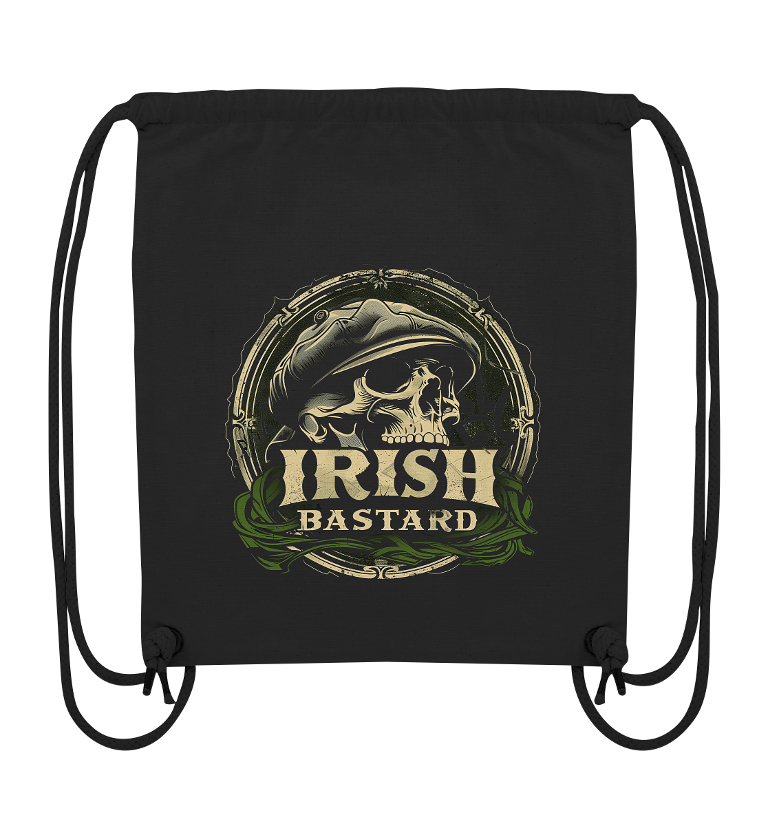 Irish Bastard "Flatcap-Skull VI" - Organic Gym-Bag