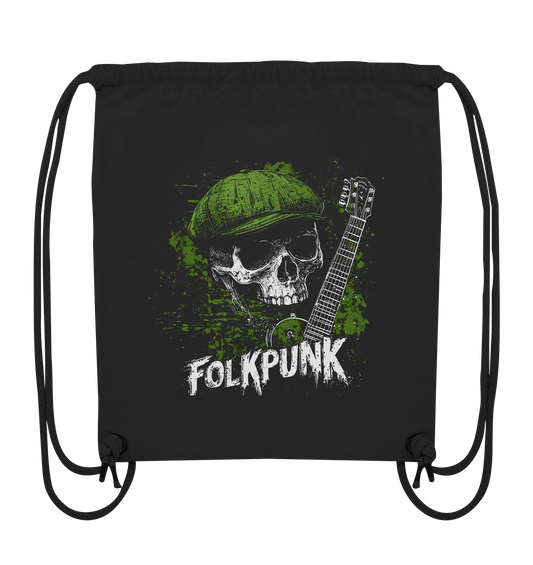 Folkpunk "Skull, Flatcap, Guitar I" - Organic Gym-Bag