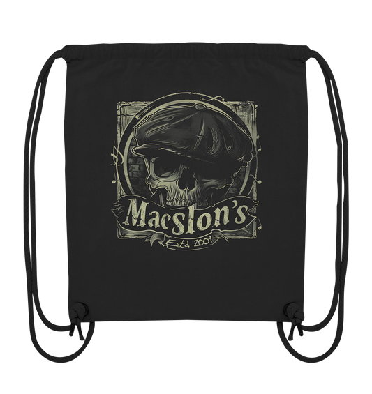 MacSlon's "Estd. 2009 / Flatcap-Skull XI" - Organic Gym-Bag