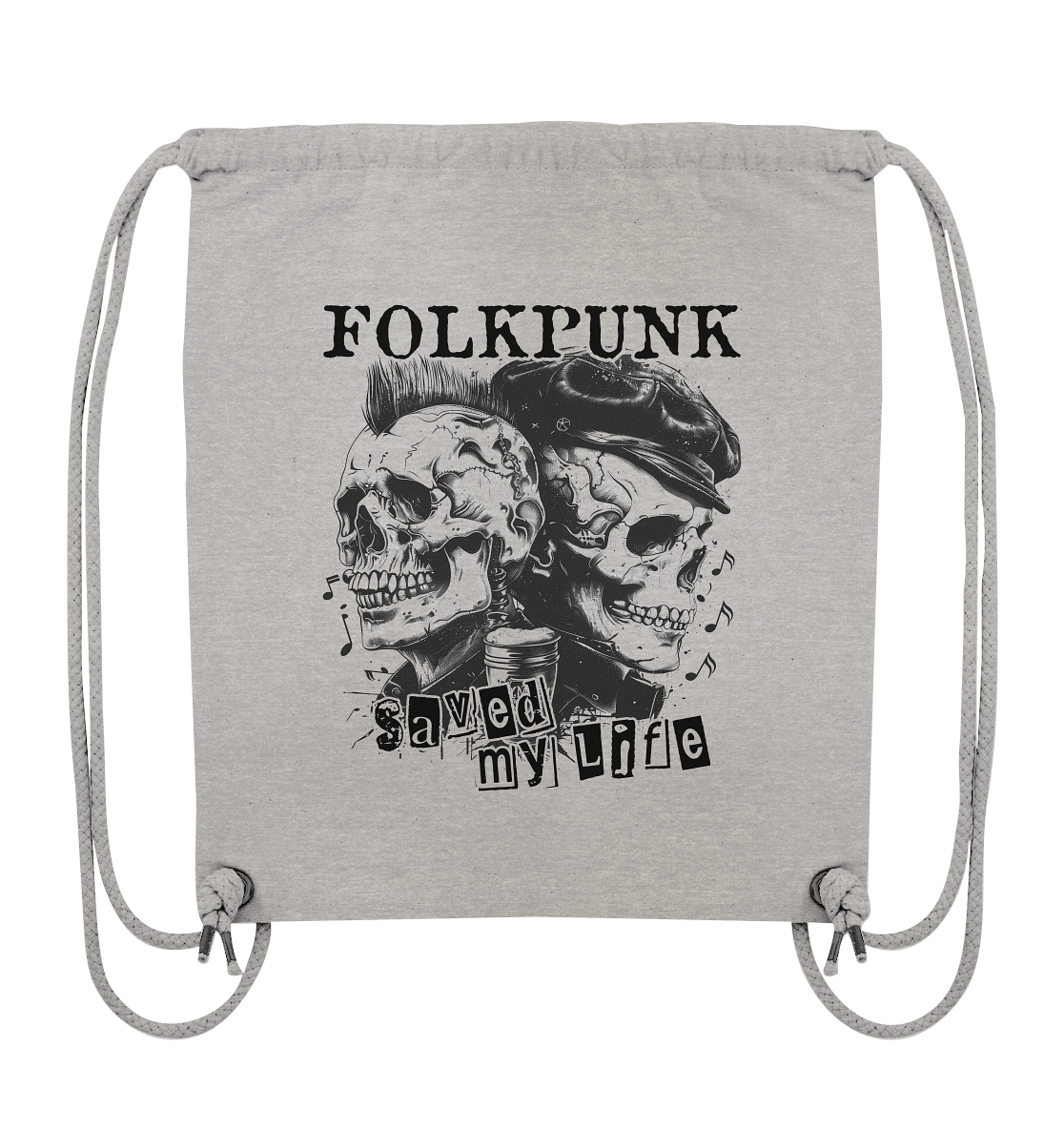 Folkpunk "Saved My Life I" - Organic Gym-Bag