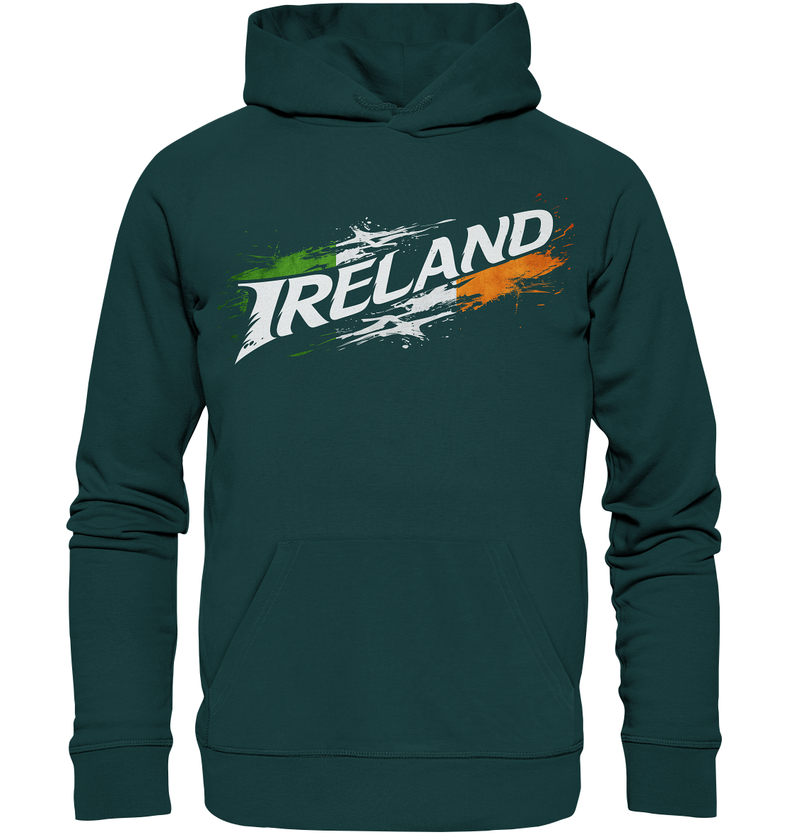 Ireland "Flag Splatter I"  - Organic Hoodie