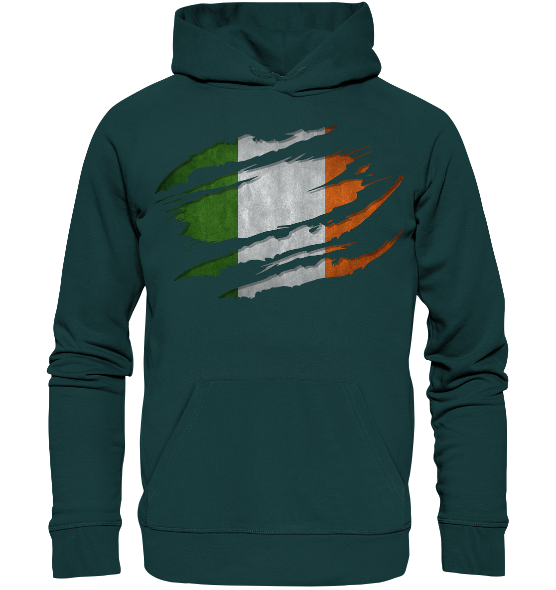 Ireland "Flag Scratch" - Organic Hoodie