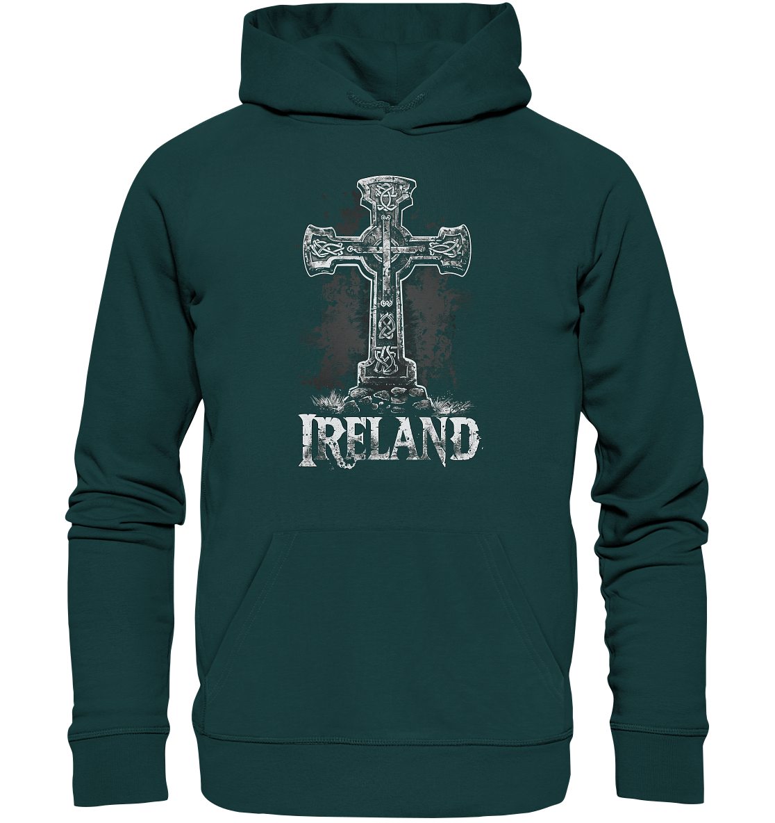 Ireland "Celtic Cross I"  - Organic Hoodie