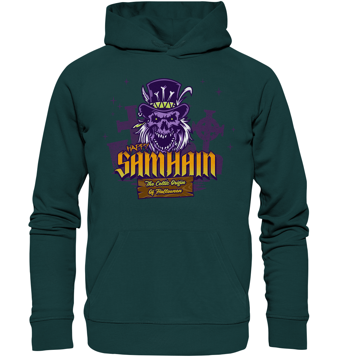 Happy Samhain "The Celtic Origin Of Halloween" - Organic Hoodie