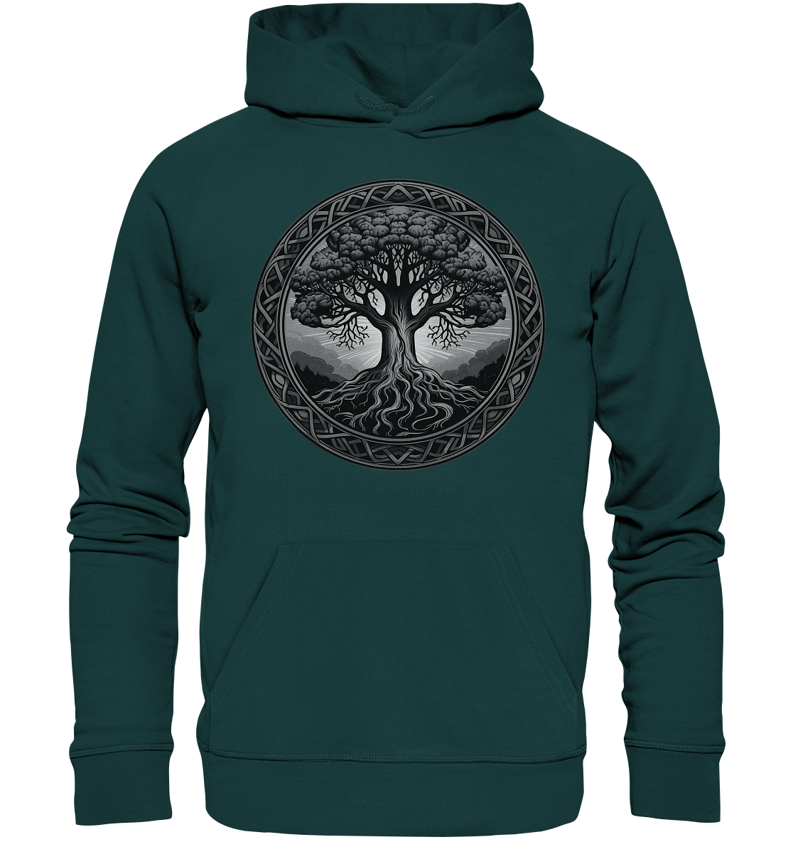 Celtic Tree III - Organic Hoodie