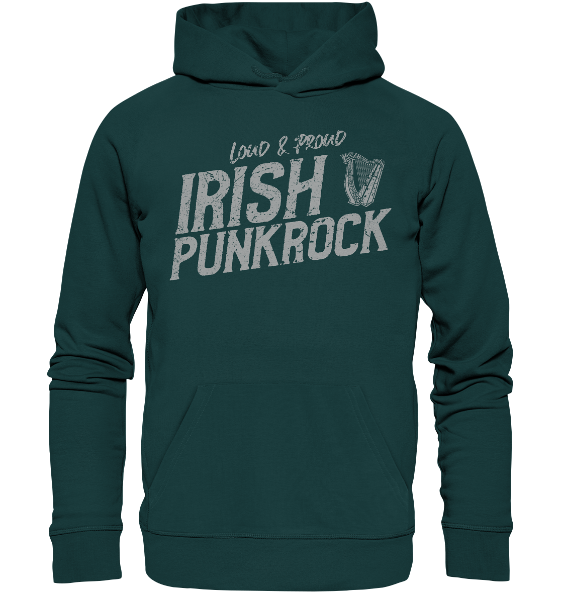 Irish Punkrock "Loud & Proud" - Organic Hoodie