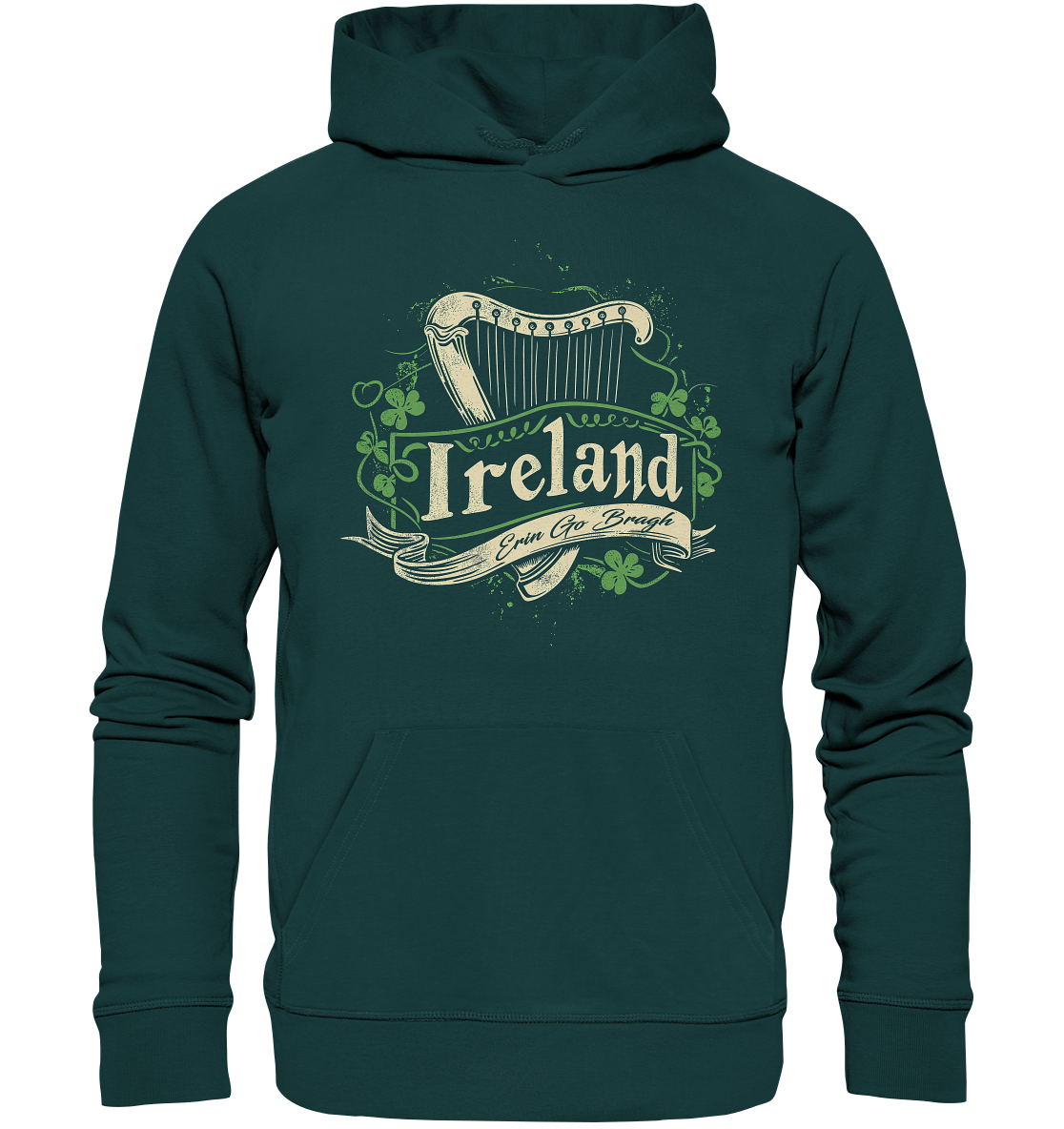 Ireland "Erin Go Bragh / Crest"  - Organic Hoodie