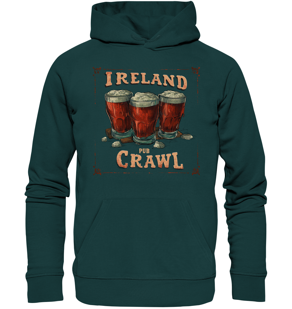 Ireland "Pub Crawl II" - Organic Hoodie