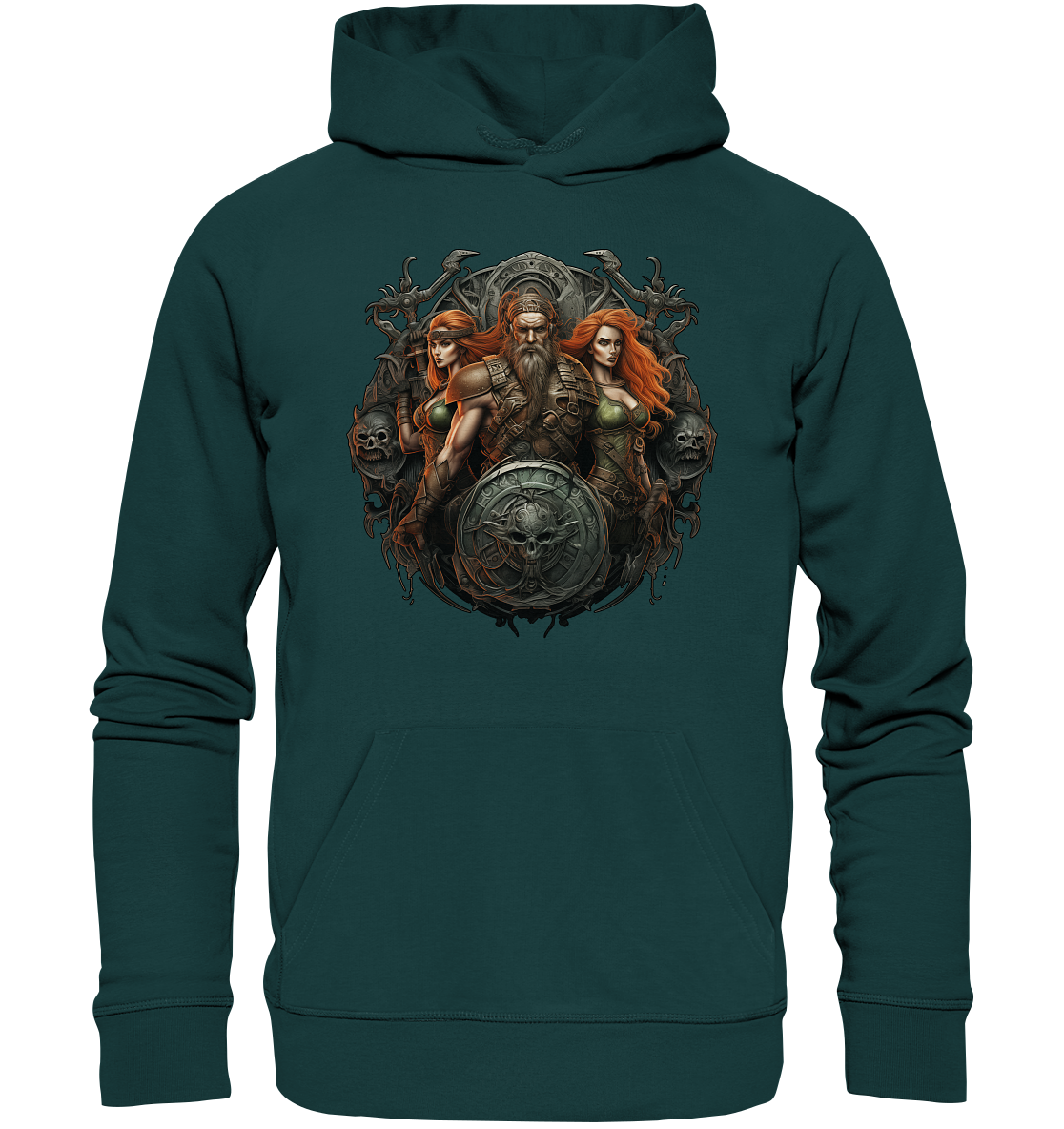 Celtic Warrior "Shield" - Organic Hoodie