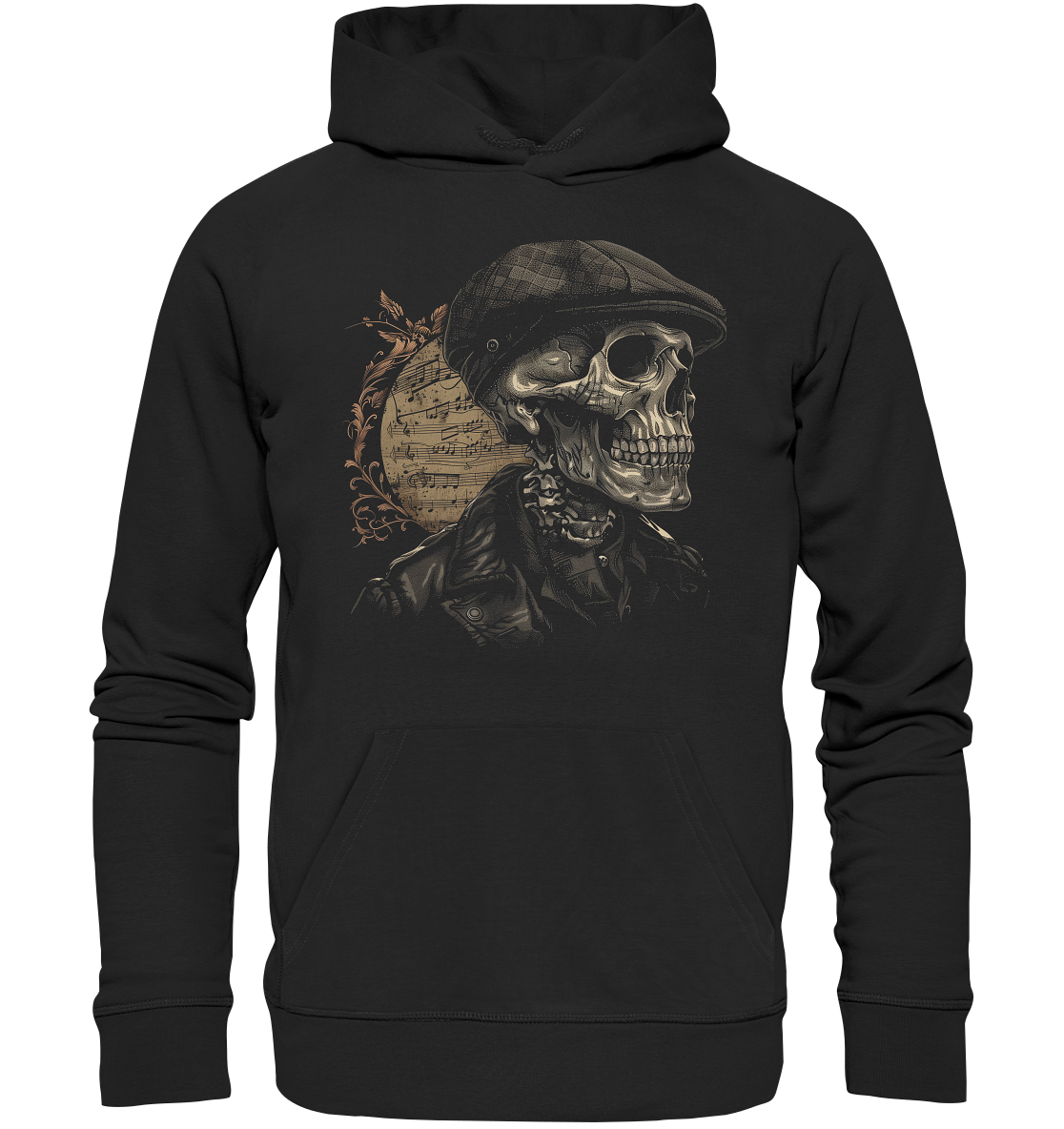 Skull "Flatcap II" - Organic Hoodie