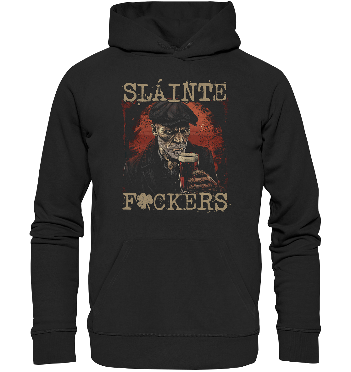 Sláinte "F*ckers / Irish Pub III" - Organic Hoodie