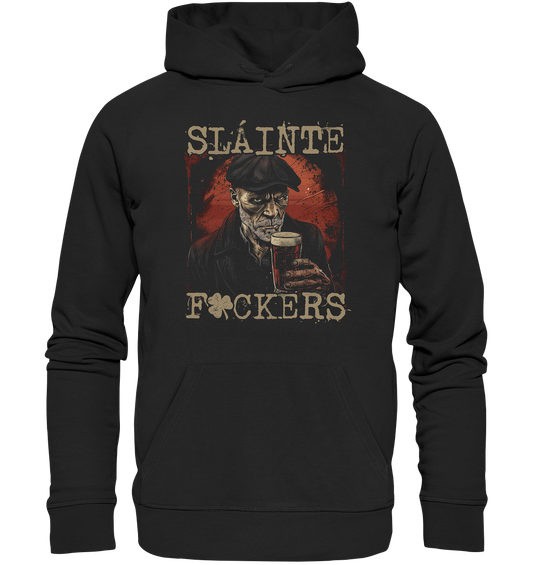 Sláinte "F*ckers / Irish Pub III" - Organic Hoodie