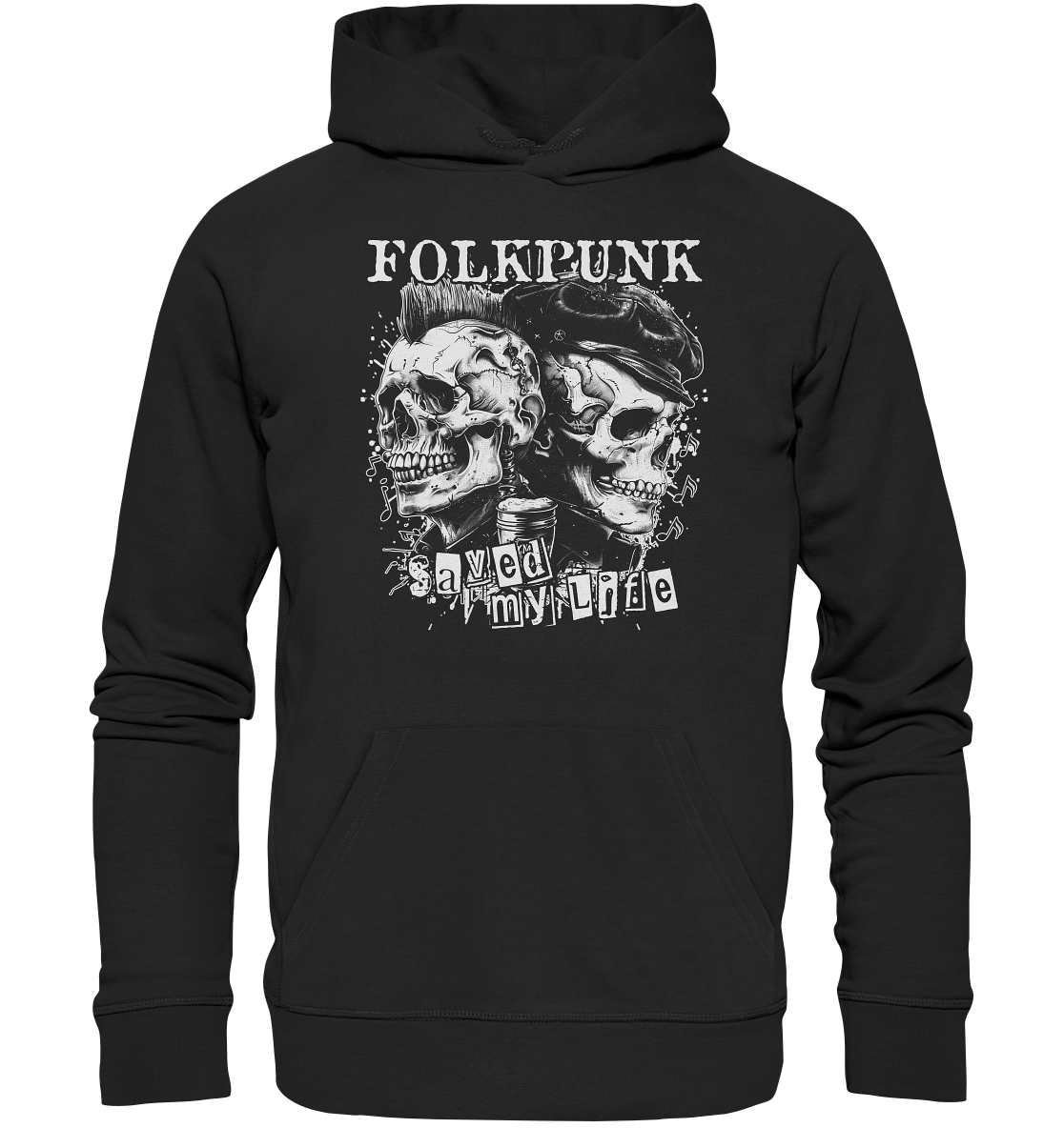 Folkpunk "Saved My Life II" - Organic Hoodie