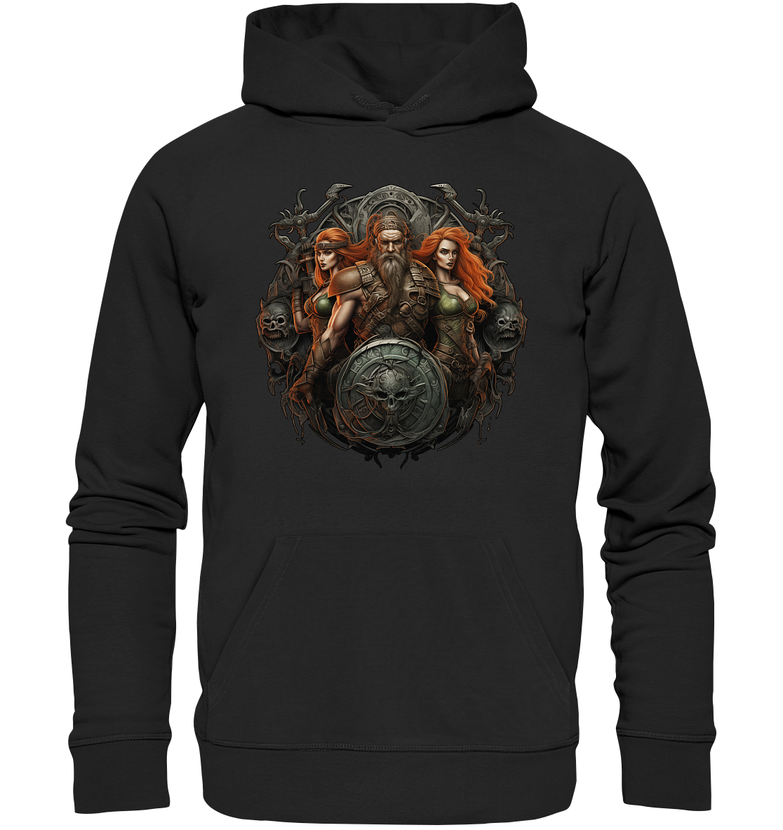 Celtic Warrior "Shield" - Organic Hoodie