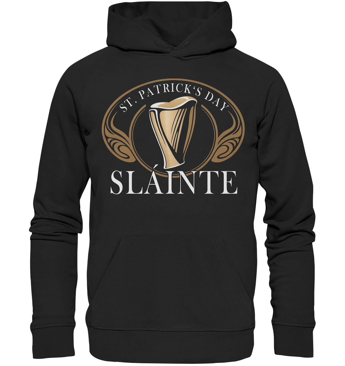 St. Patrick's Day "Sláinte I" - Organic Hoodie