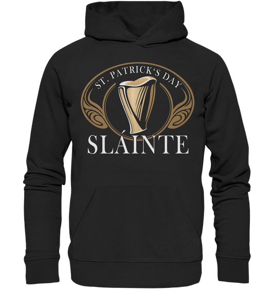 St. Patrick's Day "Sláinte I" - Organic Hoodie