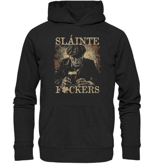 Sláinte "F*ckers / Irish Pub" - Organic Hoodie