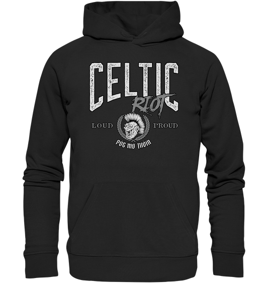 Póg Mo Thóin Streetwear "Celtic Riot" - Organic Hoodie