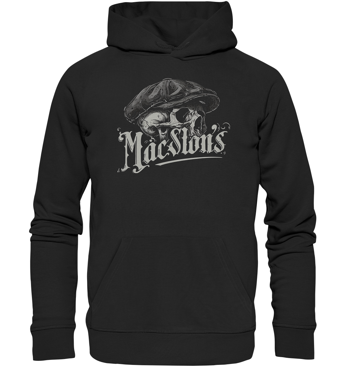 MacSlon's "Flatcap-Skull IV" - Organic Hoodie