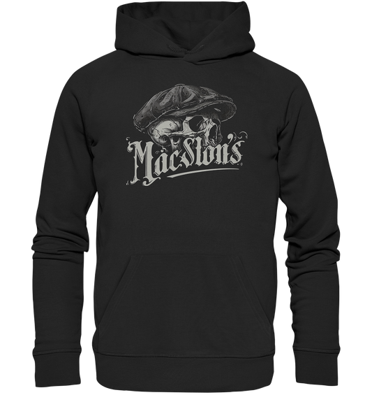 MacSlon's "Flatcap-Skull IV" - Organic Hoodie