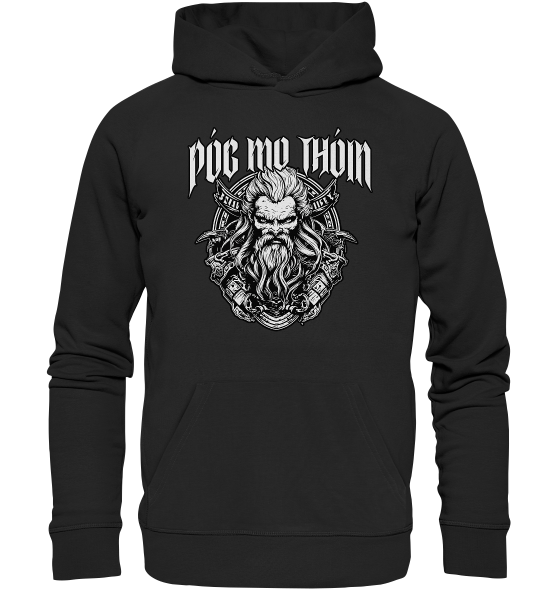 Póg Mo Thóin Streetwear "Celtic Warrior III" - Organic Hoodie