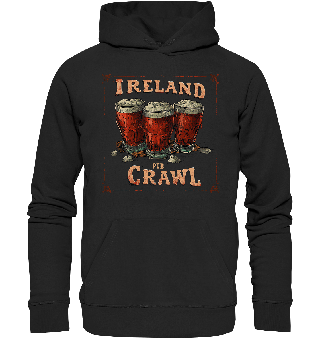 Ireland "Pub Crawl II" - Organic Hoodie