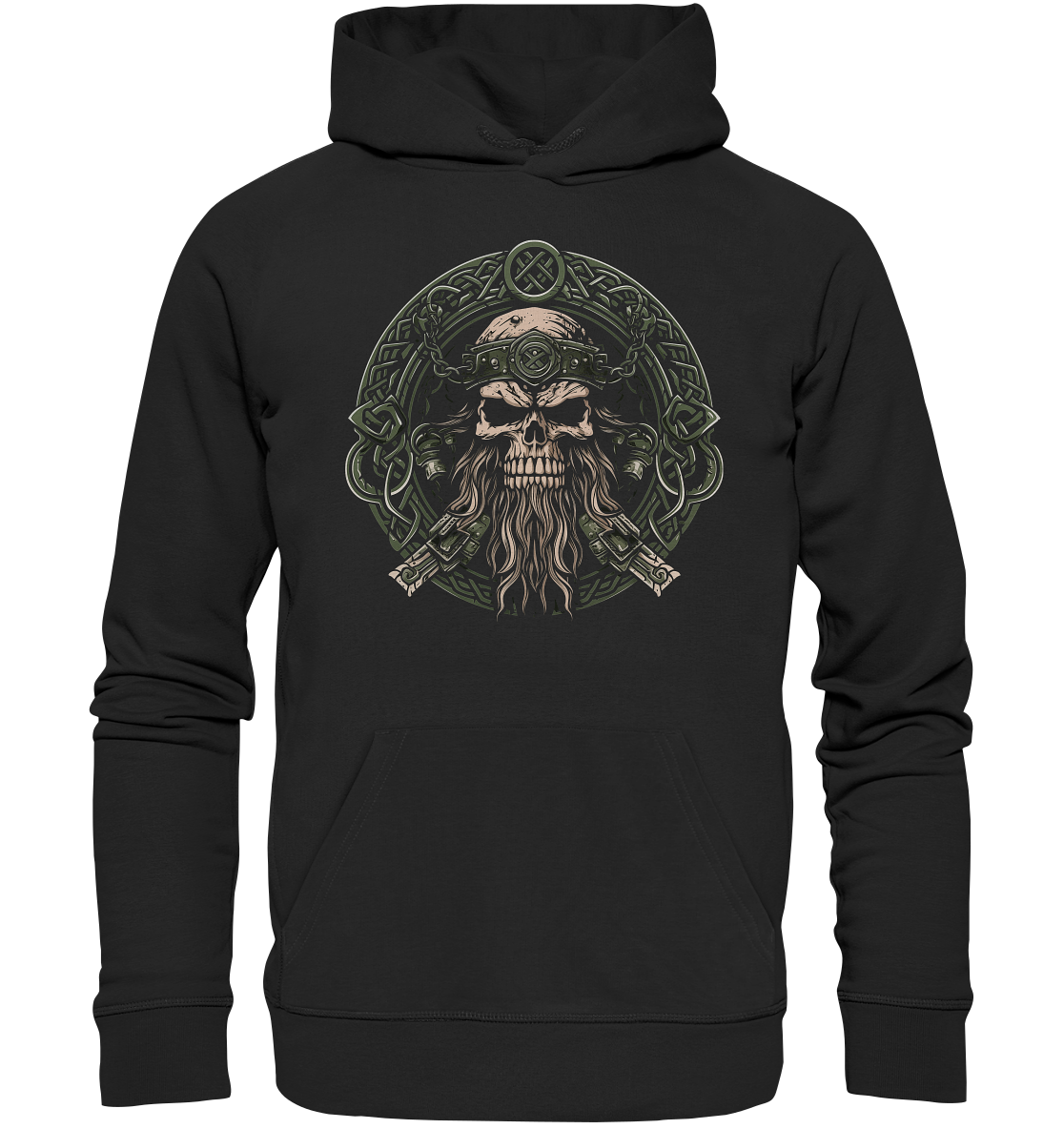 Celtic Skull "Crest II" - Organic Hoodie