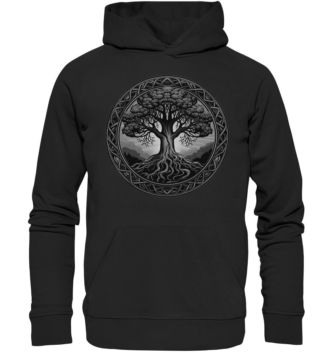 Celtic Tree III - Organic Hoodie