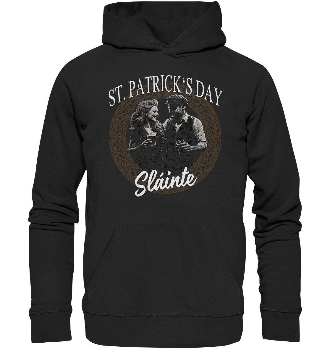 St. Patrick's Day "Sláinte / Couple" - Organic Hoodie