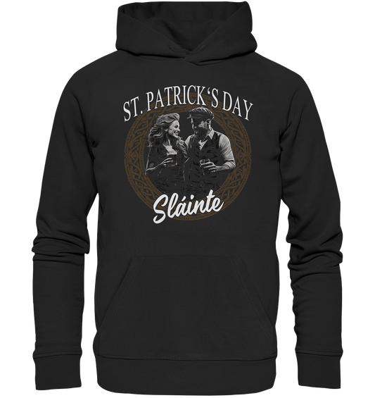 St. Patrick's Day "Sláinte / Couple" - Organic Hoodie