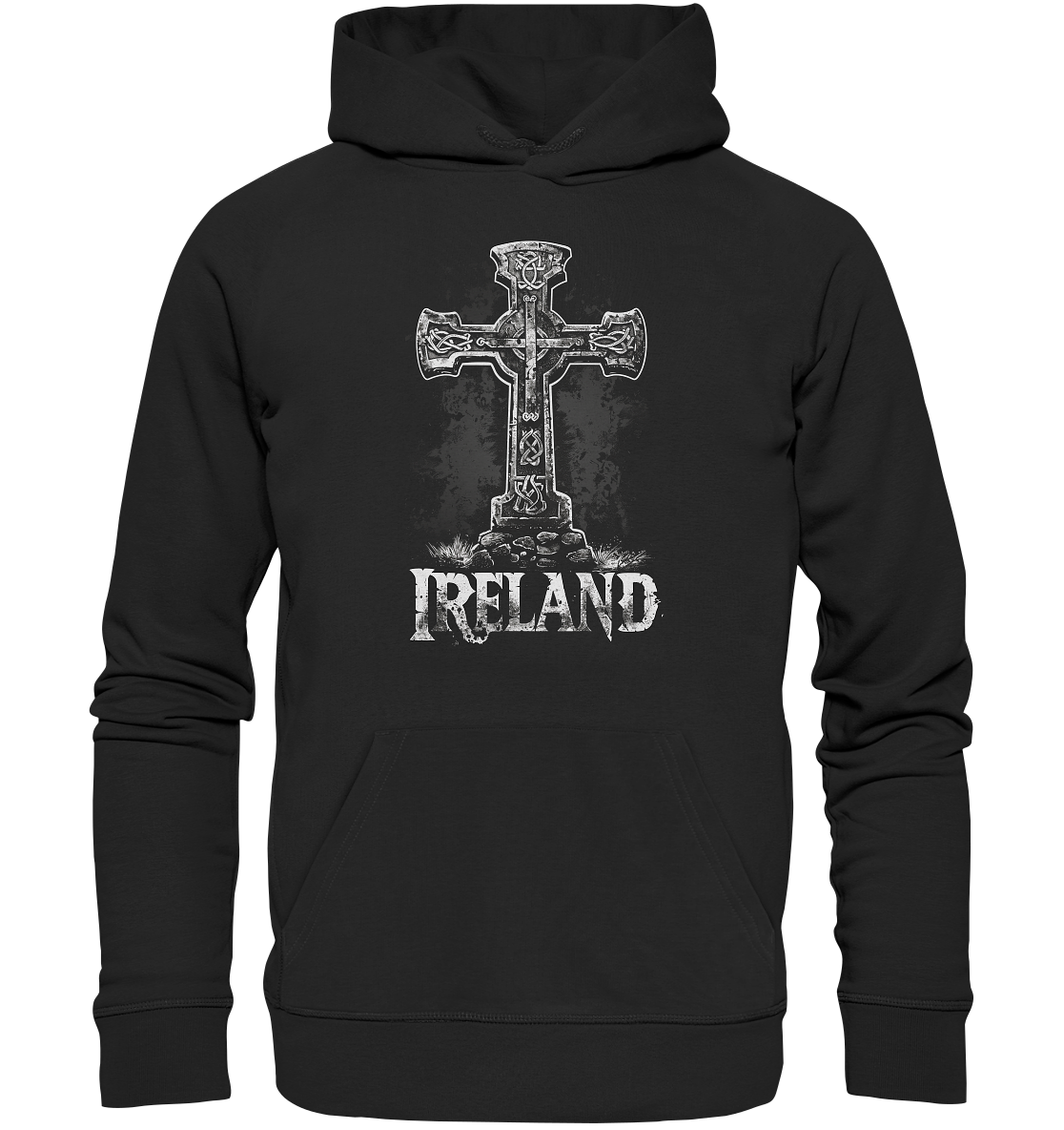 Ireland "Celtic Cross I"  - Organic Hoodie